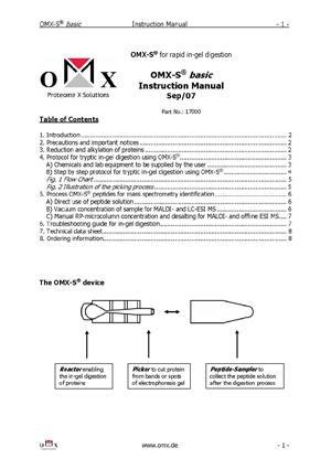 Instruction Manual OMX-S basic
